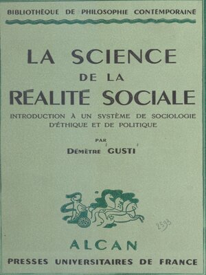 cover image of La science de la réalité sociale